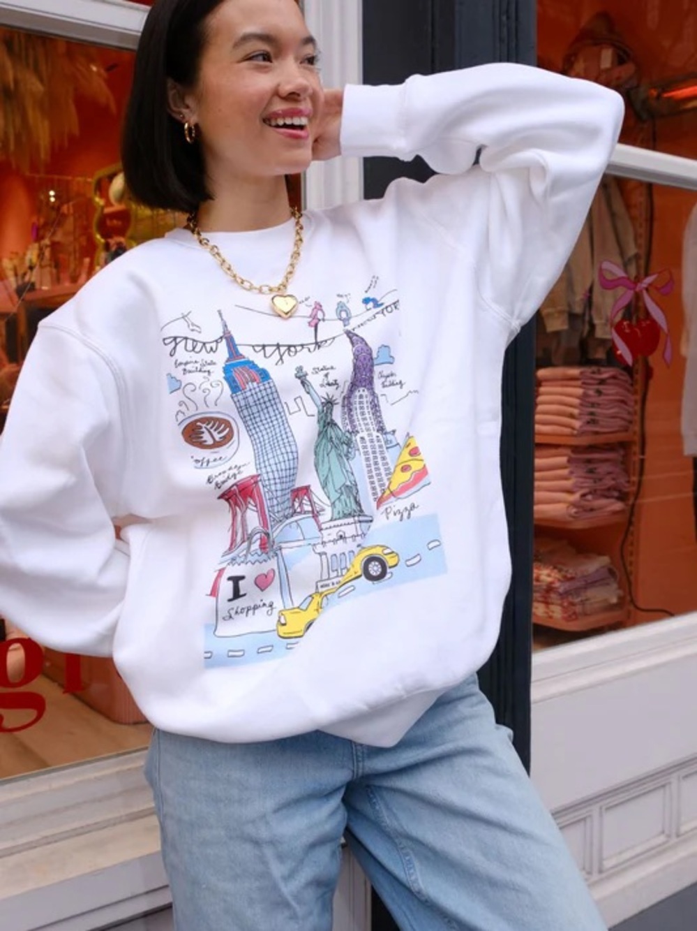 Mure + Grand New York City NYC doodles illustration hoodie sweatshirt souvenir